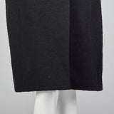 1950s Black Wool Coat with Mink Collar