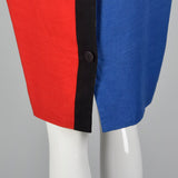 1980s Cocoon Dress in Mondrian Style