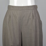 1990s Hermès Wool Pants in Heathered Gray