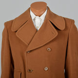 1970s Brown Camel Hair and Wool Coat