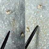 XS 1960s Fully Beaded and Sequined Blue Sweater
