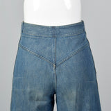 1970s Bell Bottom Jeans with Front Pockets