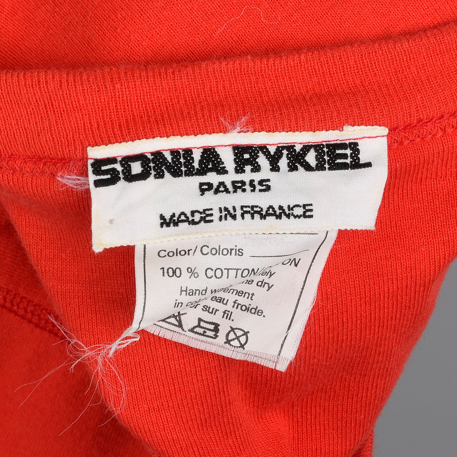 Medium 1990s Sonia Rykiel Red Tie-back Sweatshirt