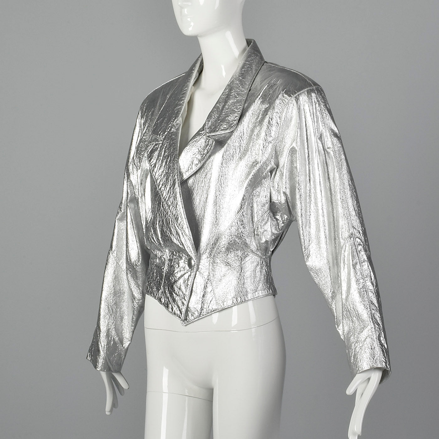 1980s Lillie Rubin Metallic Silver Jacket