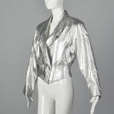 1980s Lillie Rubin Metallic Silver Jacket