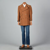 1970s Brown Camel Hair and Wool Coat