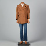 1970s Brown Camel Hair and Wool Coat