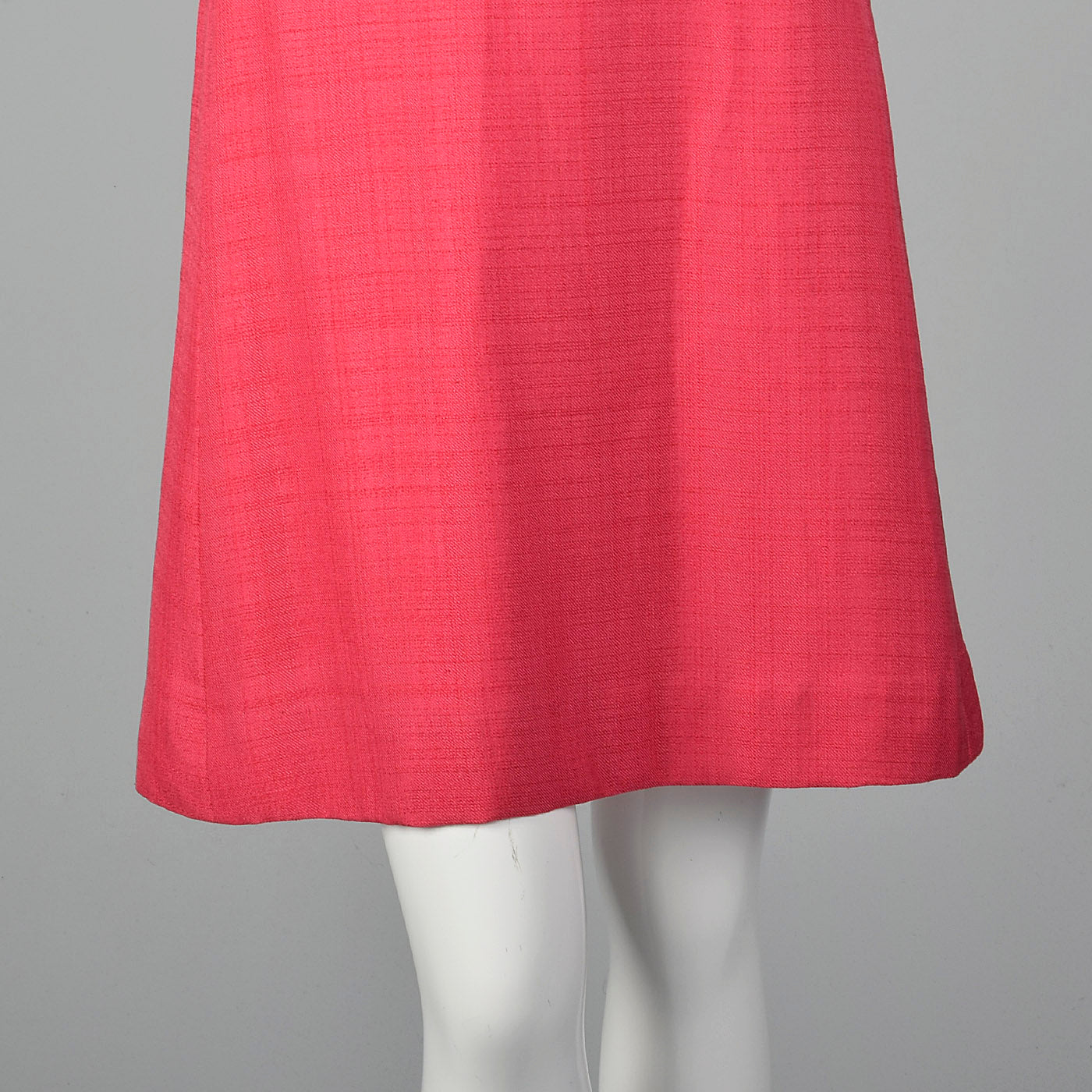 1960s Pink Linen Blend Shift Dress