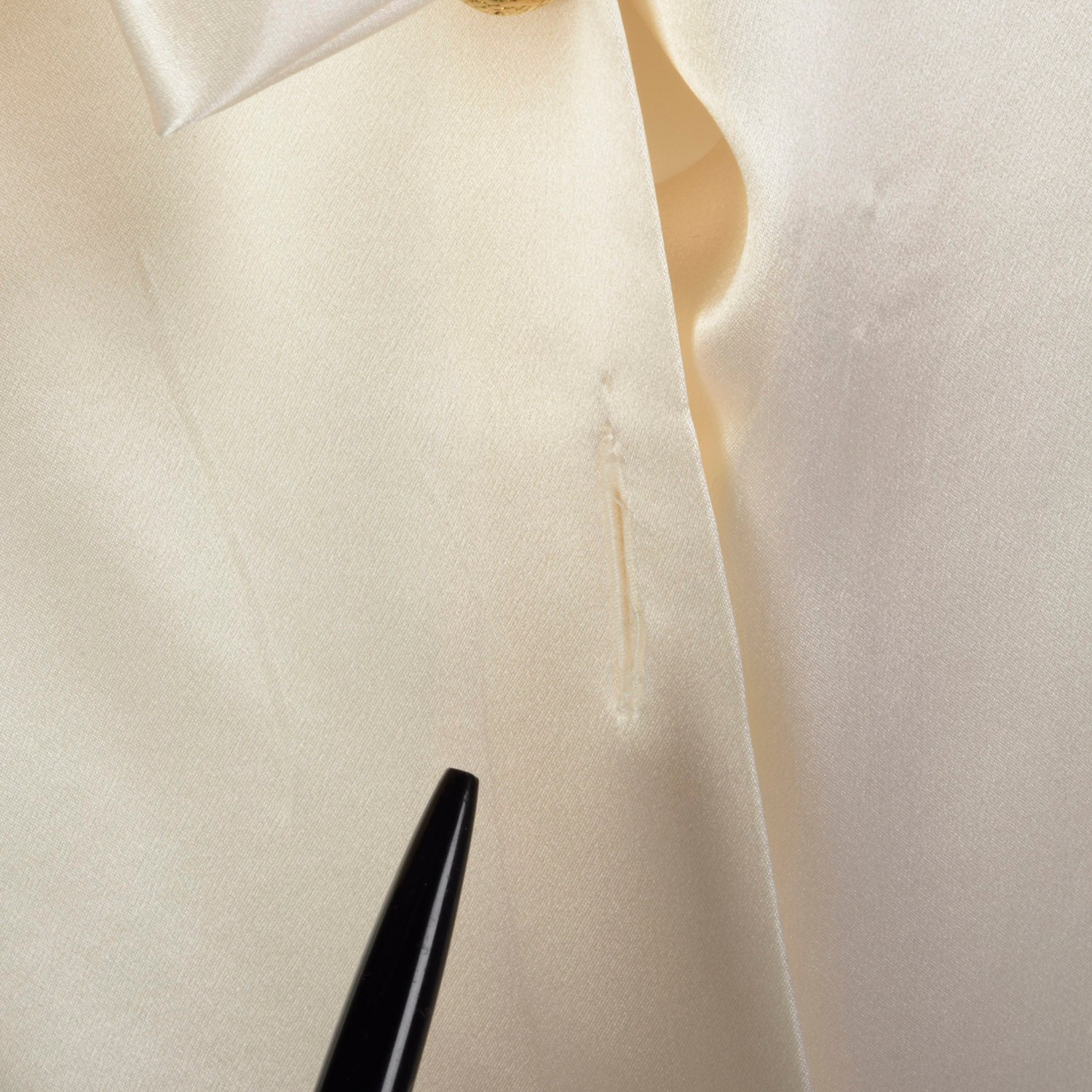 Large Yves Saint Laurent Rive Gauche 1990s Silk Blouse