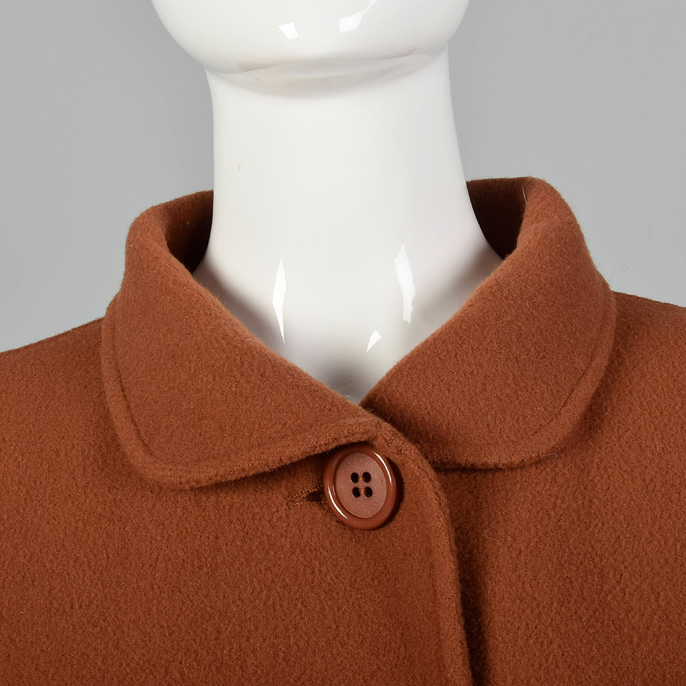 1980s Oscar de la Renta Brown Oversized Coat