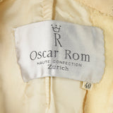 1960s Oscar Rom  Space Age Mod Evening Dress with Sheer Bust Panel