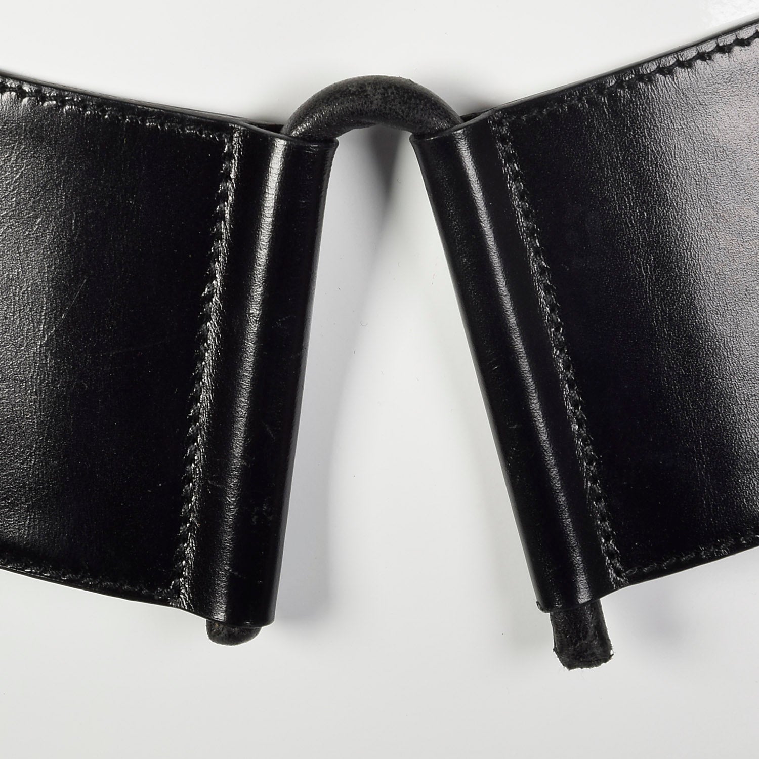 1980s Helmut Lang Black Leather Belt