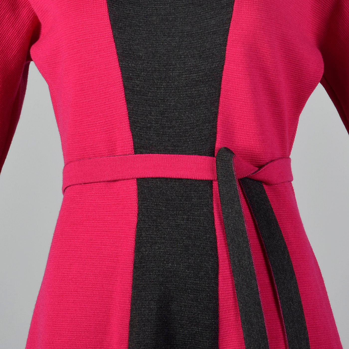 1960s Goldworm Two Tone Wool Knit Dress