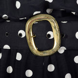 1980s Black and White Polka Dot Dress