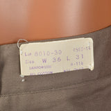 Large 1960s Deadstock Sanforized Cotton Brown Pants