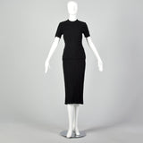 XS-Small 1940s Black Knit Skirt Set