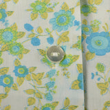 3XL 1960s Day Dress Short Sleeve Volup Casual Cotton Floral Summer