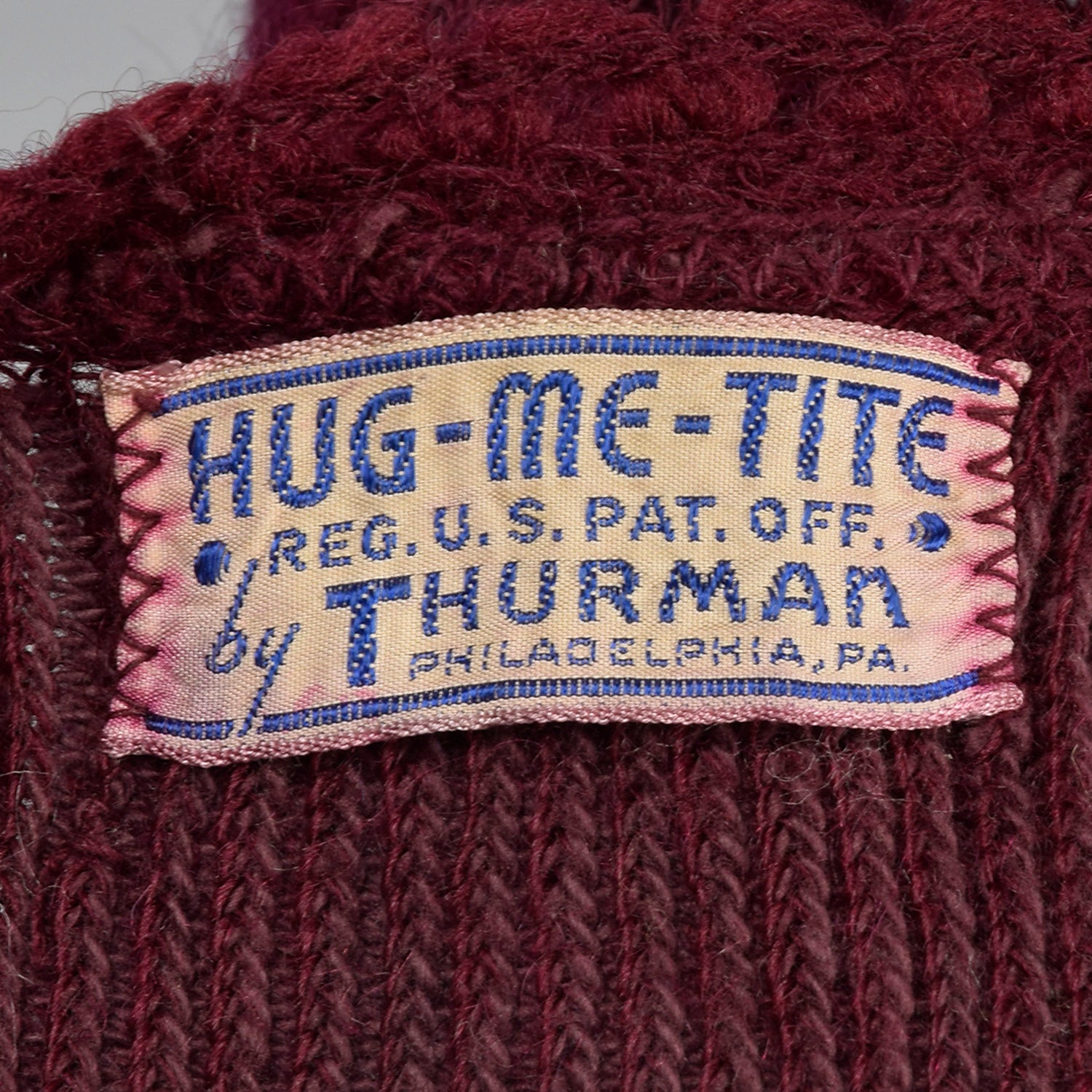 1930s Hug-Me-Tite Burgundy Sweater Vest