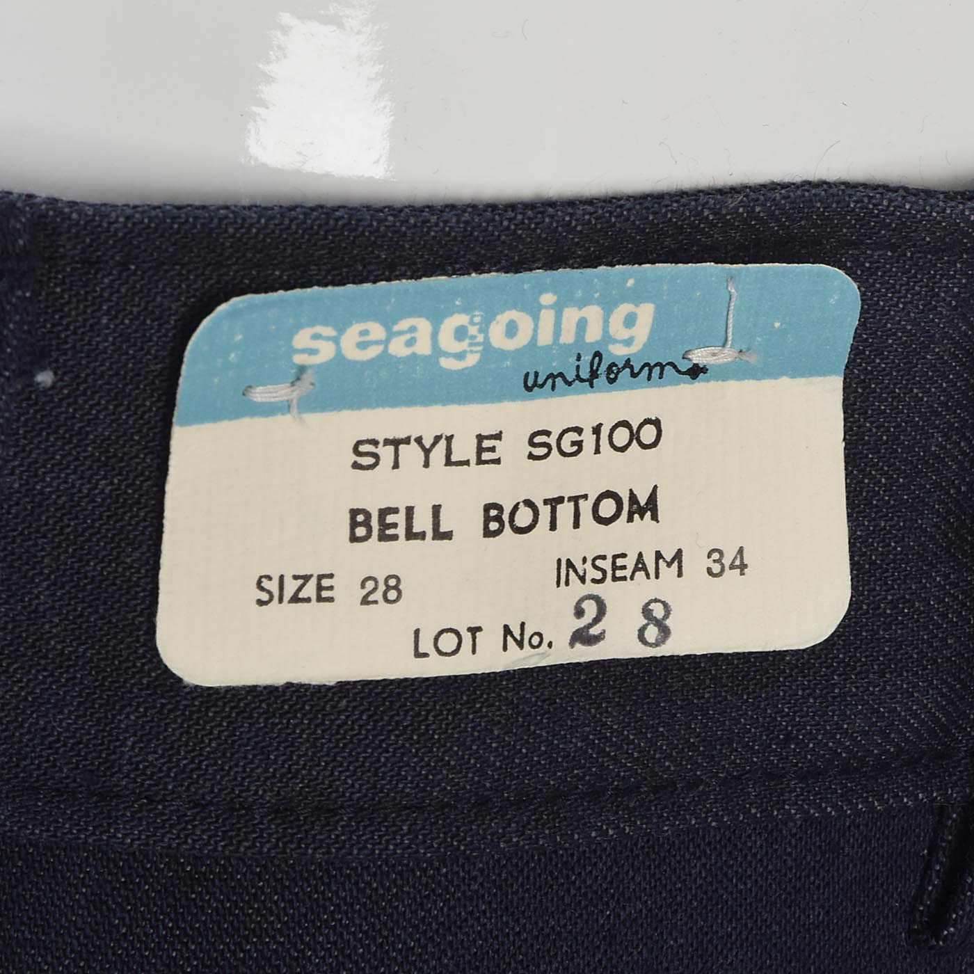 30x38 Extra Long Seafarer Bell Bottoms High Waist Indigo Denim