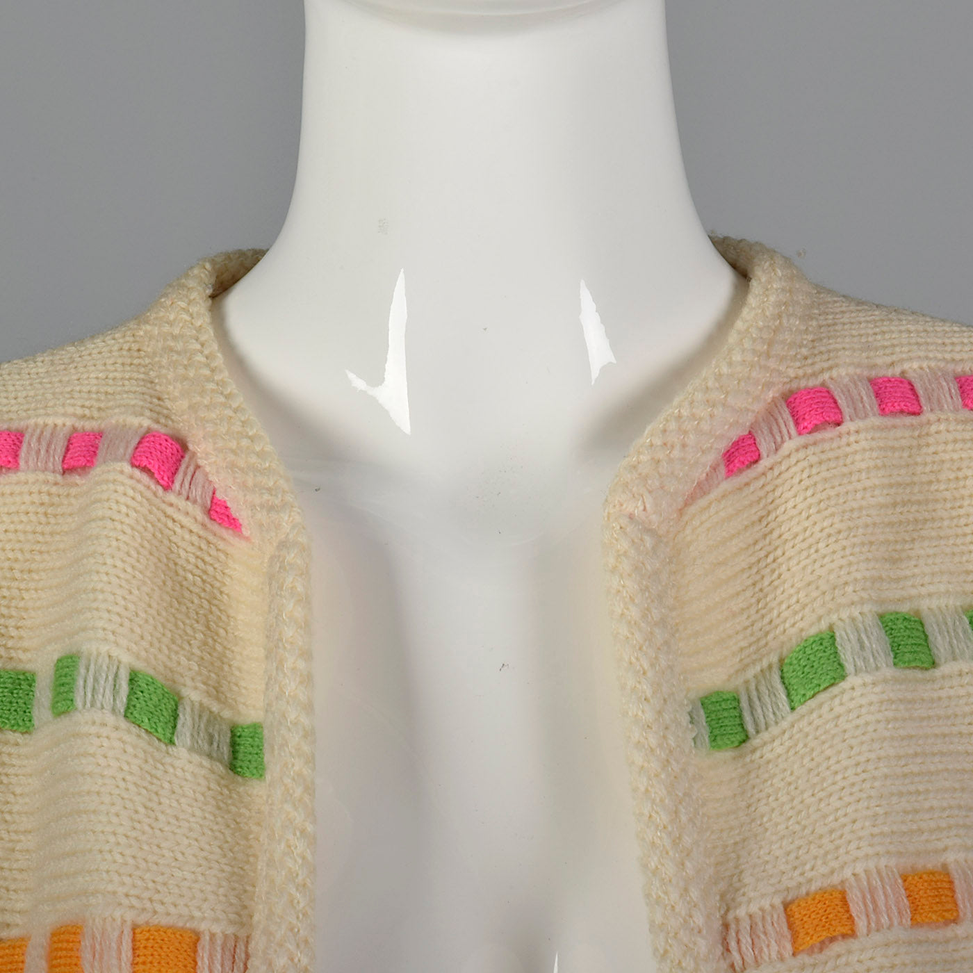 1960s Multicolor Striped Cardigan