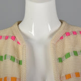 1960s Multicolor Striped Cardigan