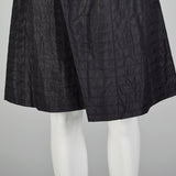 XXS 1950s Black Designer Slip