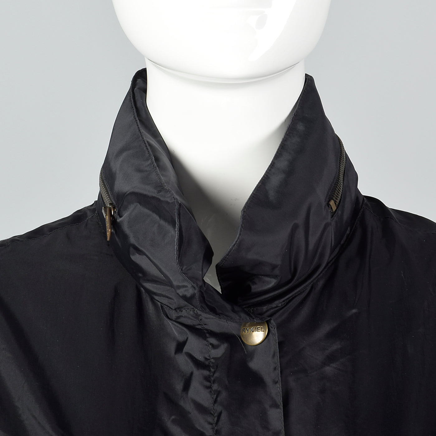 Sonia Rykiel Black Bubble Rain Coat