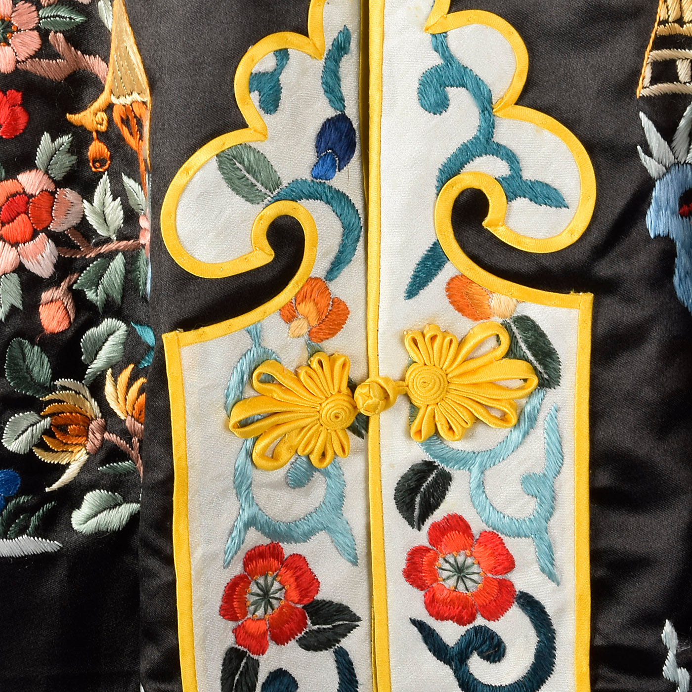 1960s Silk Blend Jacket with Asian Embroidery