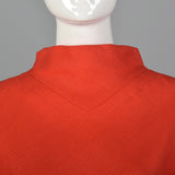 1960s Geoffrey Beene Orange Linen Skirt Suit