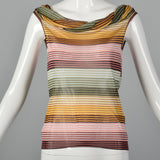 1980s Missoni Knit Stripe Top
