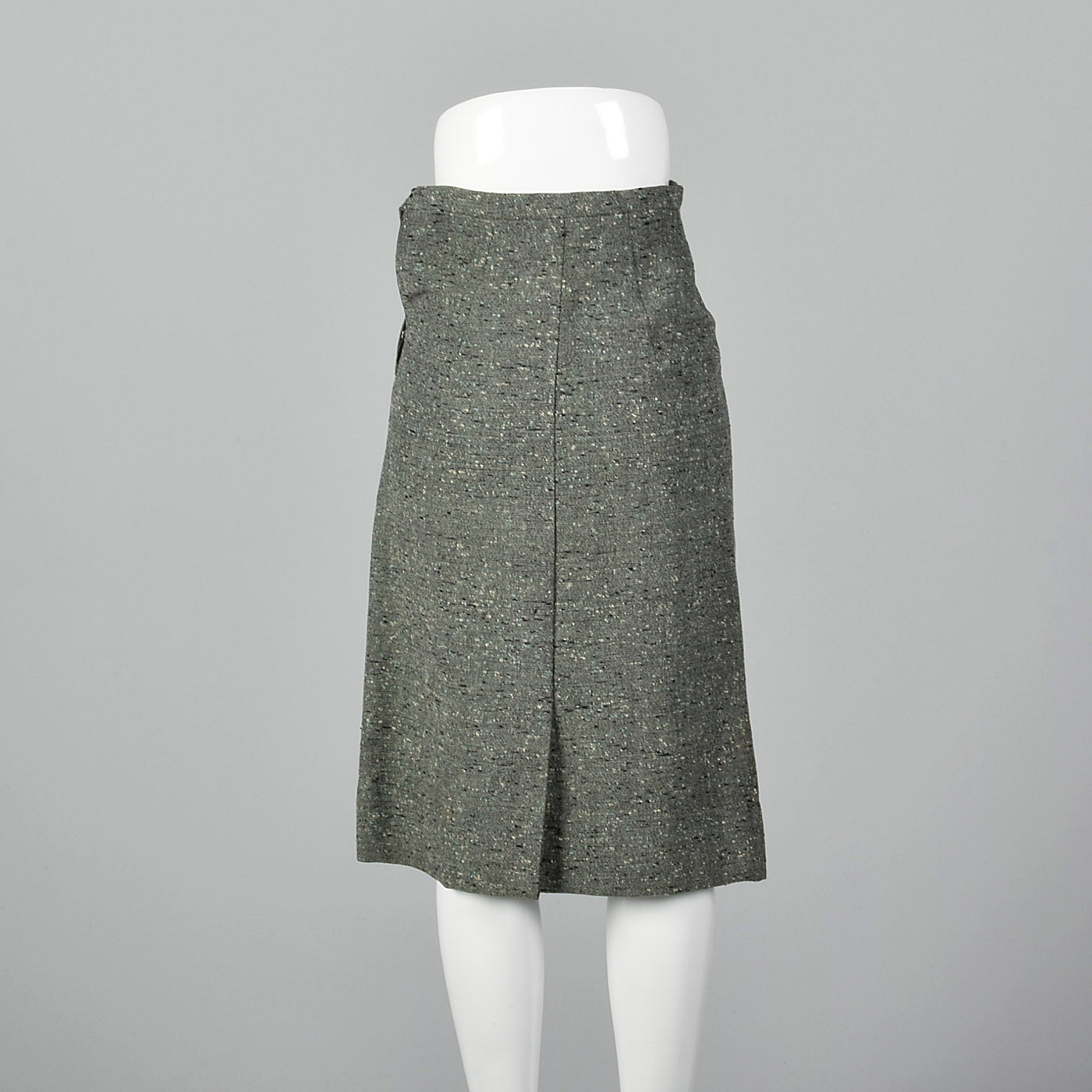 1950s Green Tweed Skirt