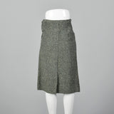 1950s Green Tweed Skirt