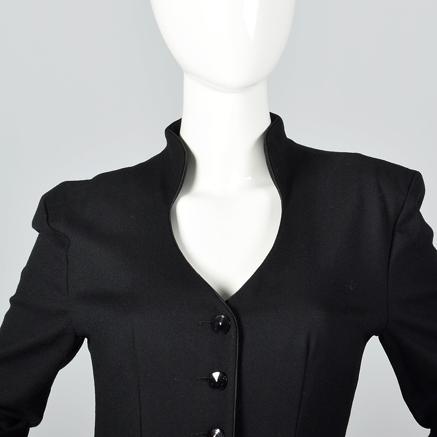 1980s Black Wide Leg Jumpsuit