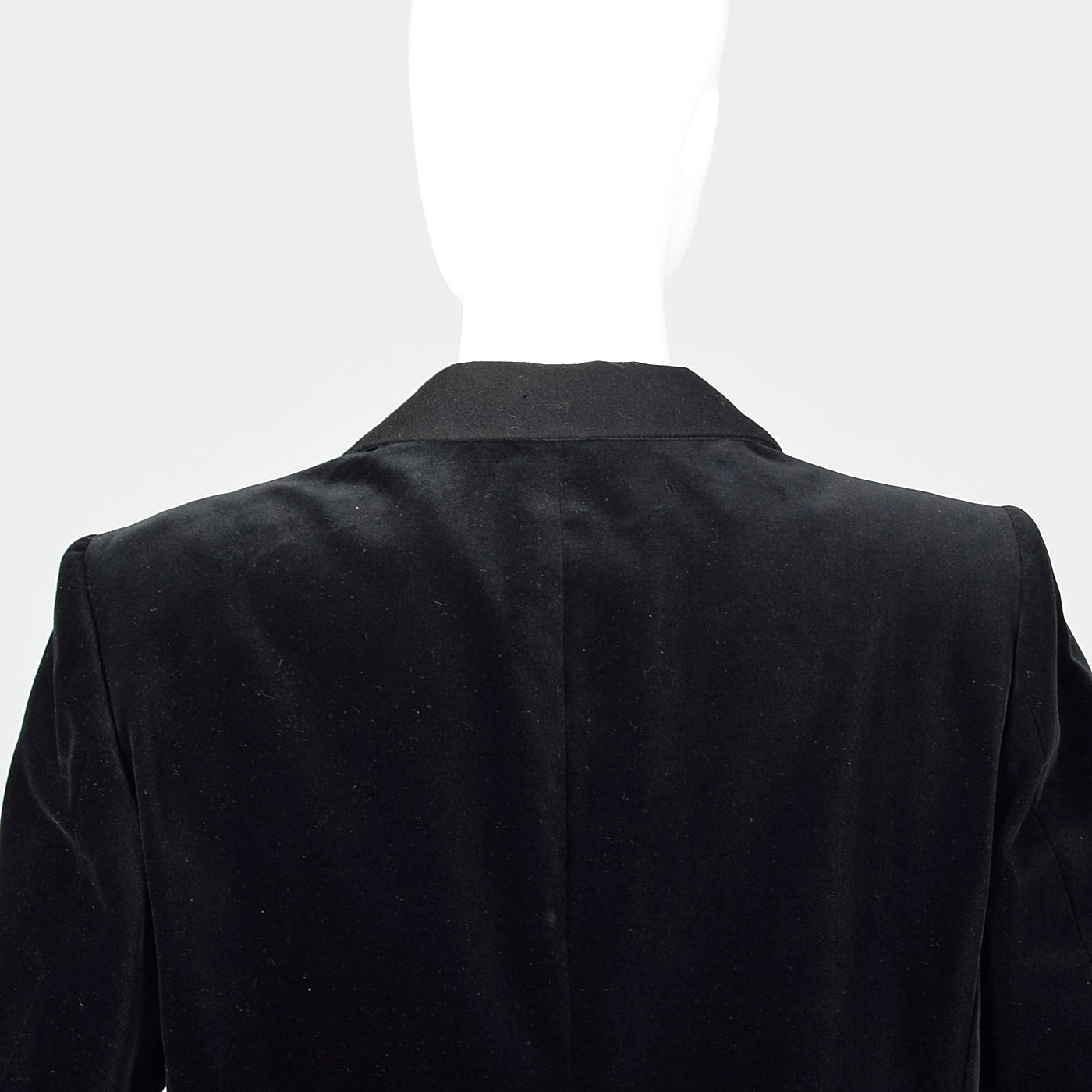 1980s Giorgio Armani Black Velvet Coat