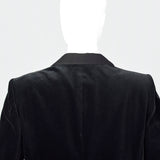 1980s Giorgio Armani Black Velvet Coat