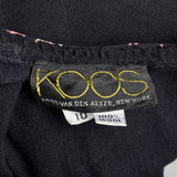 Medium Koos Van Den Akker 1980s Black Tunic
