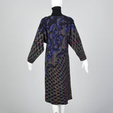 1980s Emanuel Ungaro Wool Sweater Dress with Button Up Turtleneck