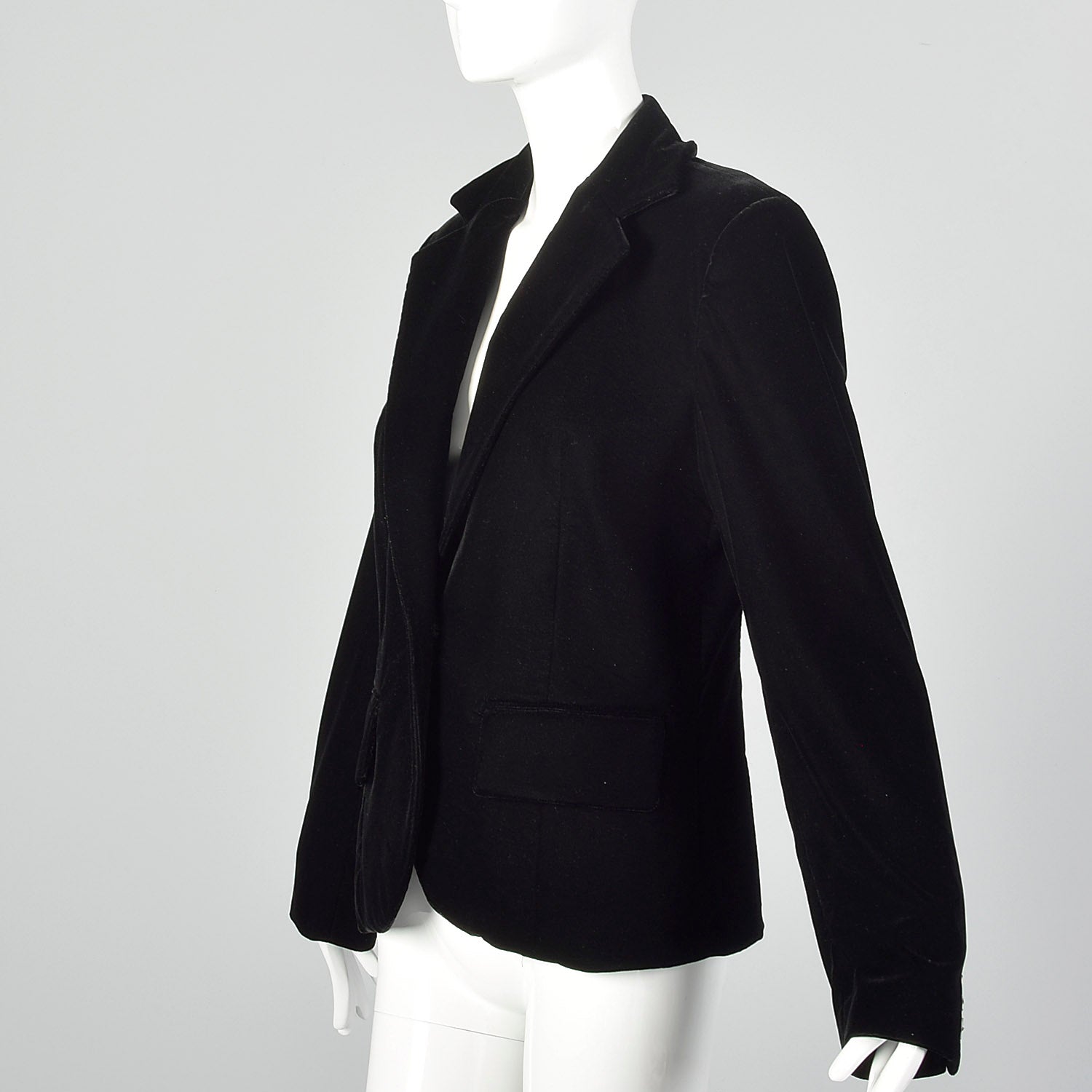 Medium Paco Rabanne 1990s Black Velvet Blazer