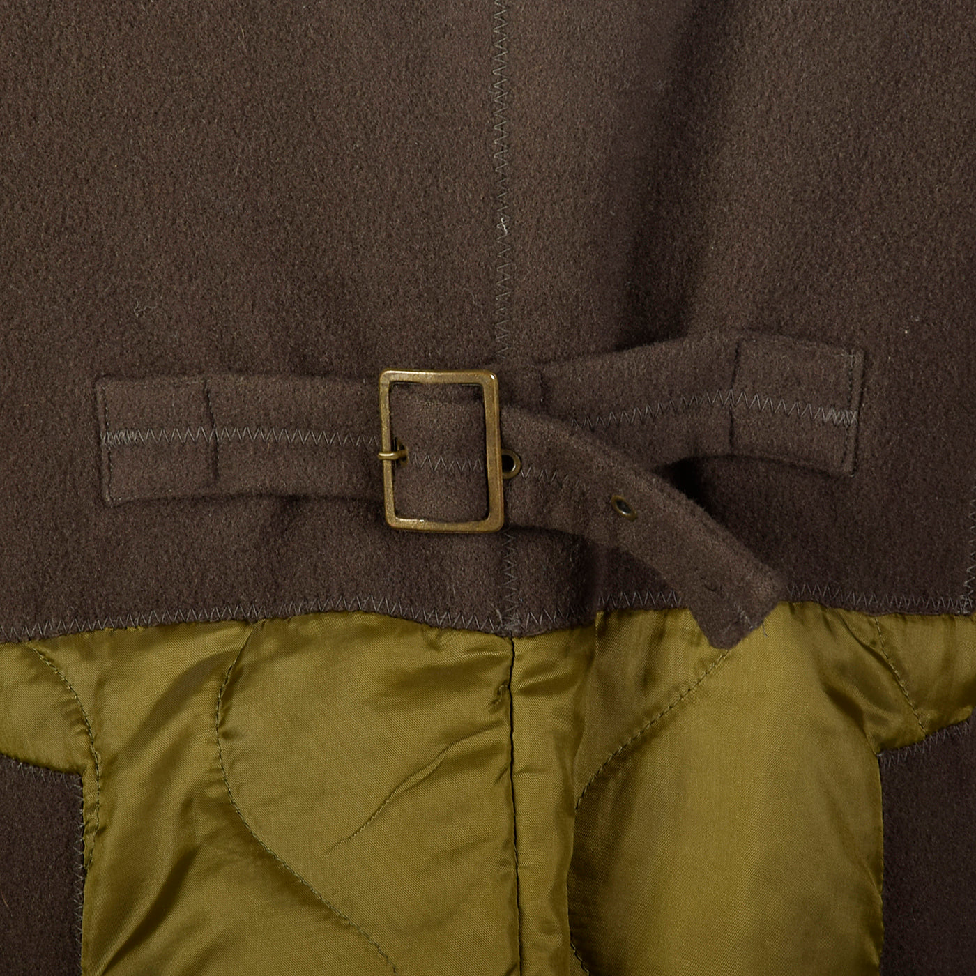 1990s Issey Miyake Military Inspired Green Jacket