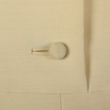 Medium 1960s Dress Suzy Perette Cream Wool Silk Sack Dress