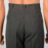 Medium 32x37 1950s Gray Flat Front Pants