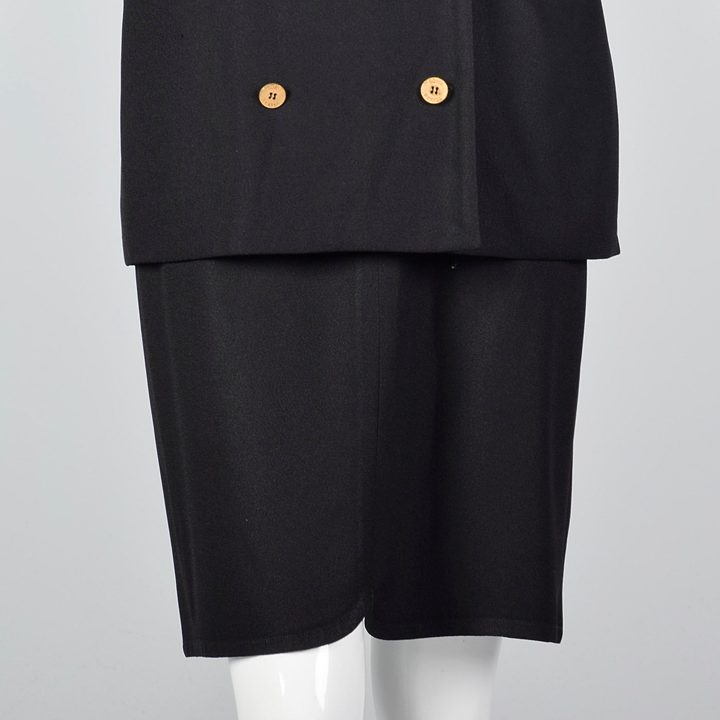 1990s Sonia Rykiel Black Skirt Suit