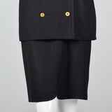 1990s Sonia Rykiel Black Skirt Suit