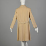 Large 1960s Cream Cashmere Coat