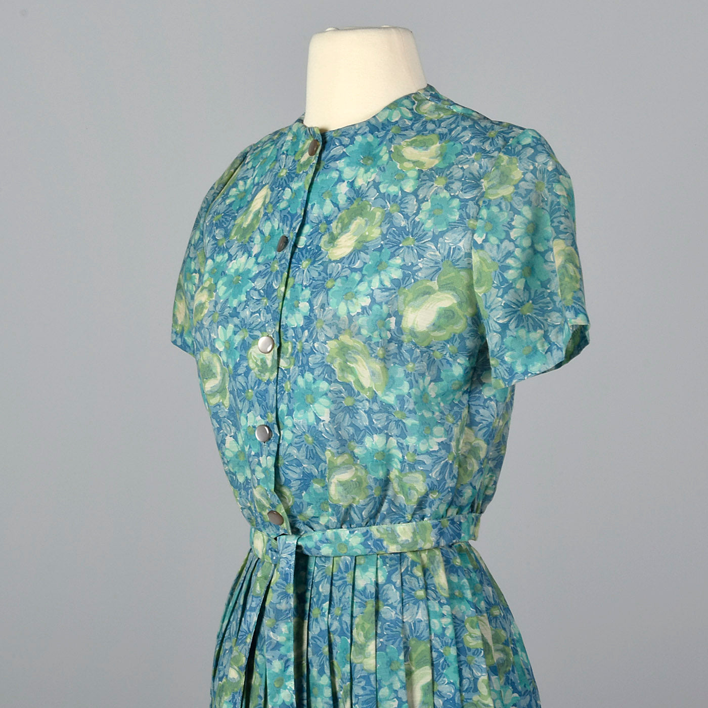 1950s Blue Floral Separates