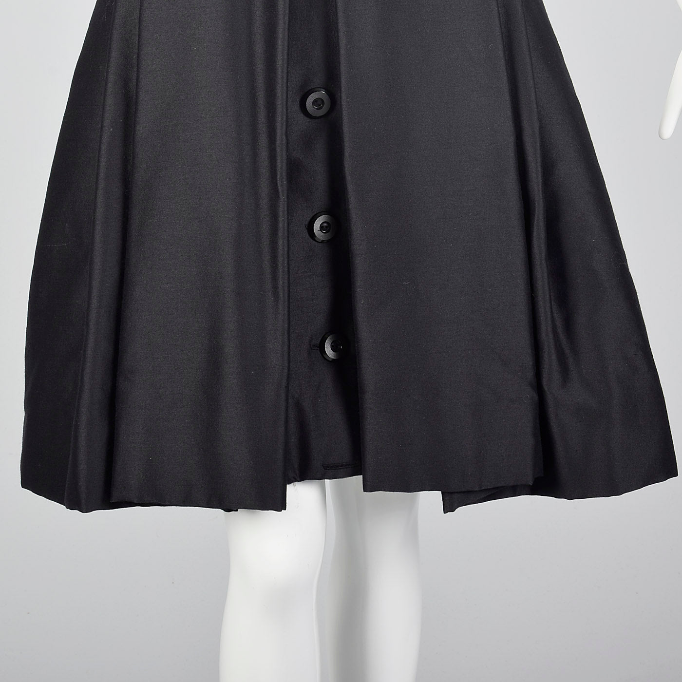 1960s Suzy Perette Black Dress with Pleated Skirt