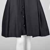 1960s Suzy Perette Black Dress with Pleated Skirt