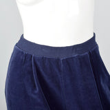 1980s Sonia Rykiel Velour Knit Set in Blue