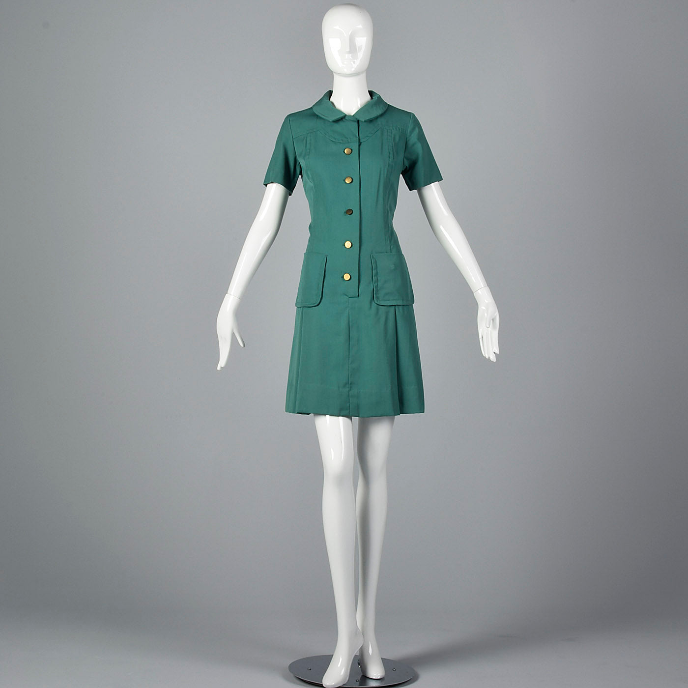 1960s Official Girl Scout Leader Uniform Dress