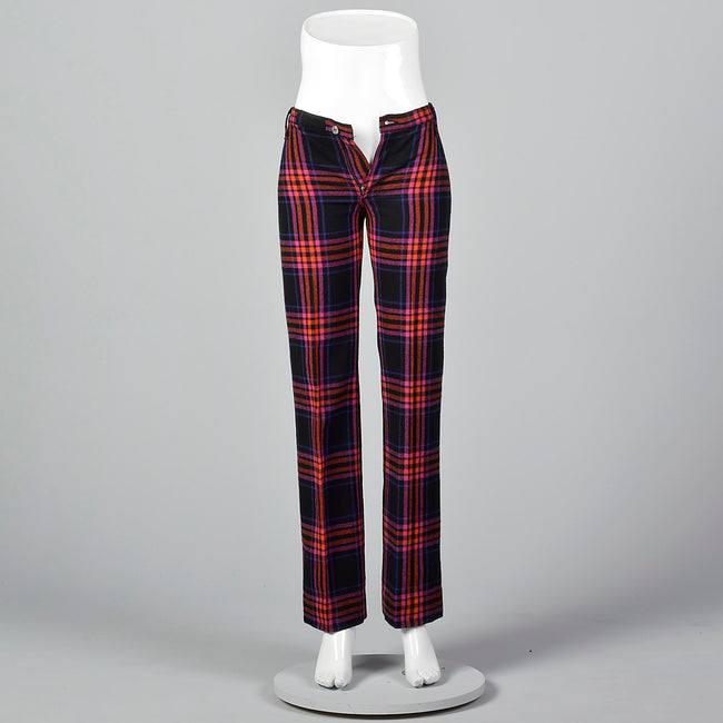 1970s Miss Levis Plaid Pants